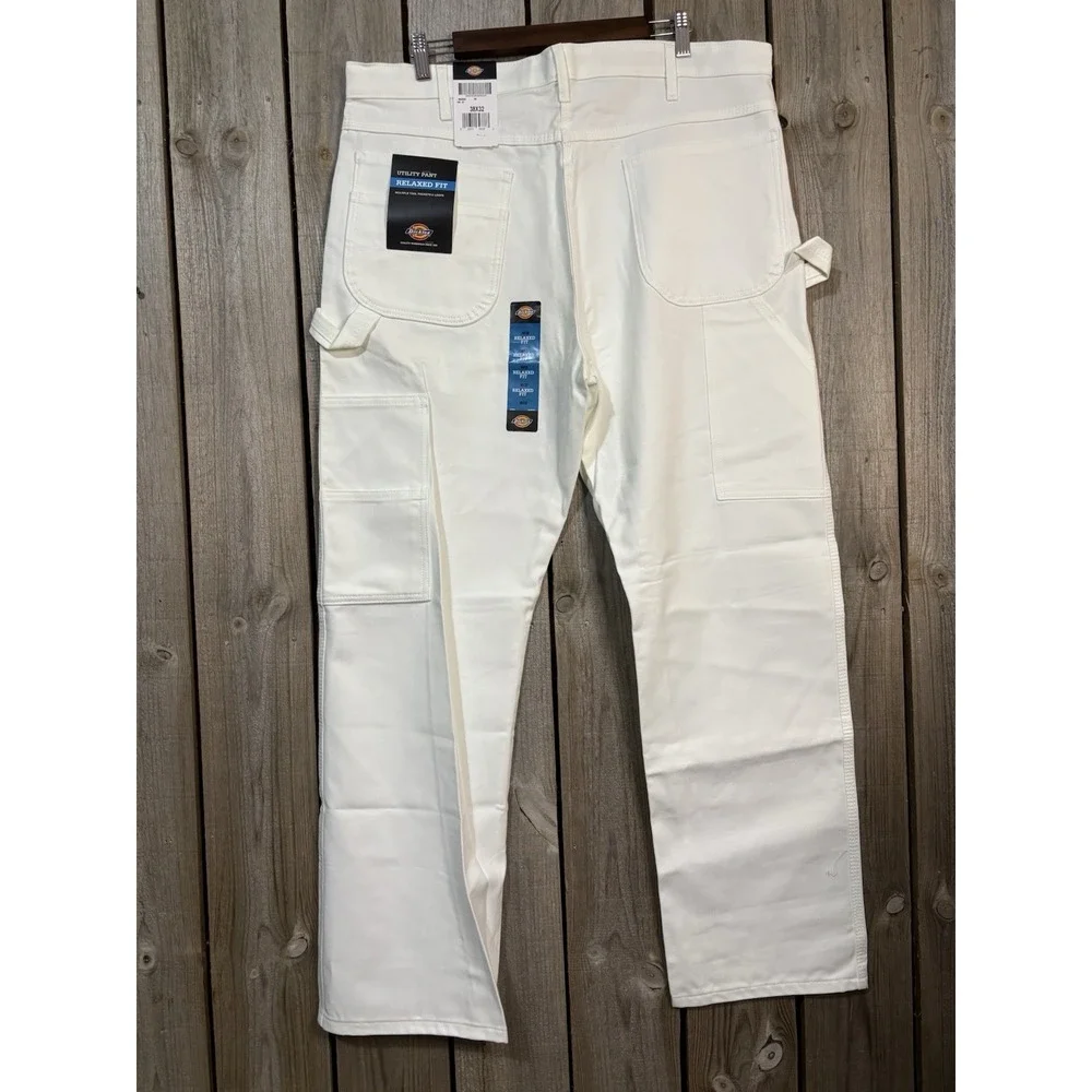 Dickies White Utility Painter Pants 38x32‎ NWT
